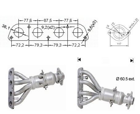 Toyota AVENSIS 1.8i 16V 1794 cc 95 Kw / 129 cv 1ZZ-FE Magnaflow