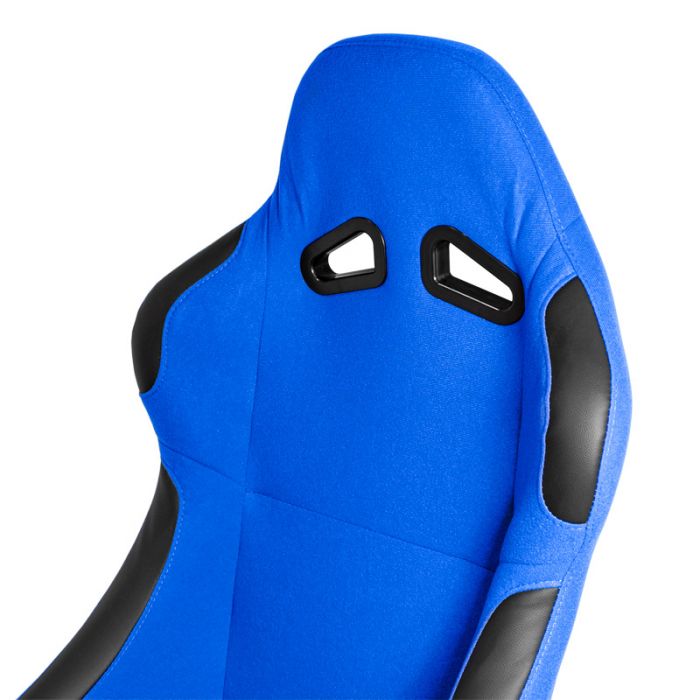 Sport seat 'BW' - Blue - Non-reclinable back-rest - incl. slides
