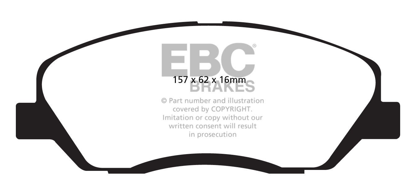 EBC Brakes KIA Sorento 2.4 2010-.. Remblokken voorzijde