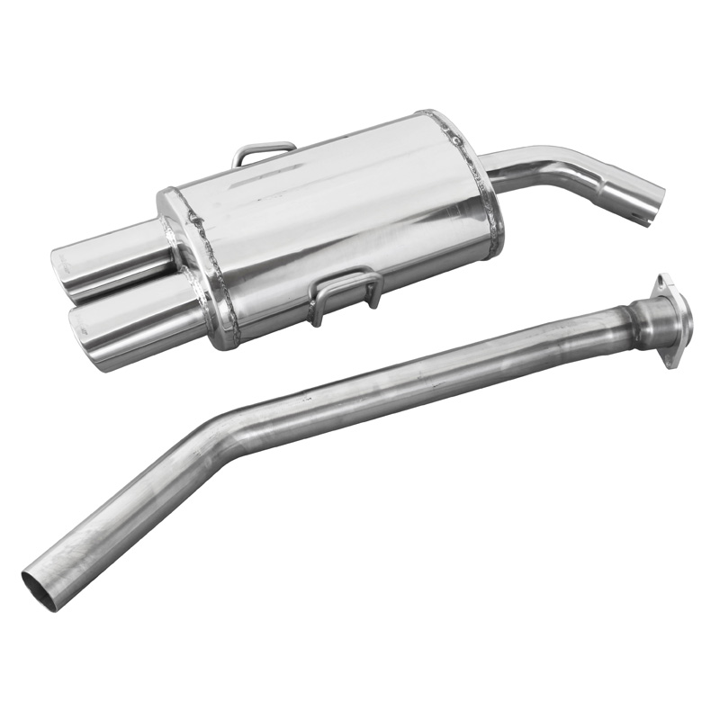 100% Inox Sport Exhaust  BMW 3-Series E36 323i 24v 1992- 2x90x70mm