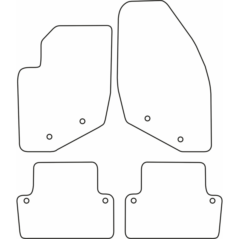 Set velour car mats  Volvo S70/V70/XC70 2001-2008