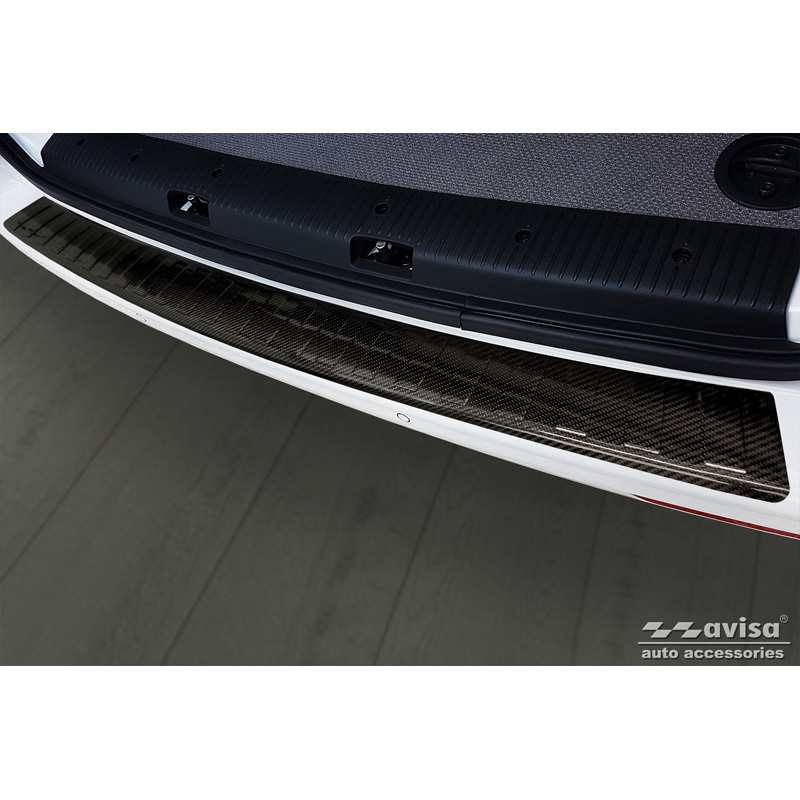 Echt 3D Carbon Achterbumperprotector  Volkswagen transporter T5 2003-2015 & T6 2015-2010 & T6.1 2020-2022 'Ribs'
