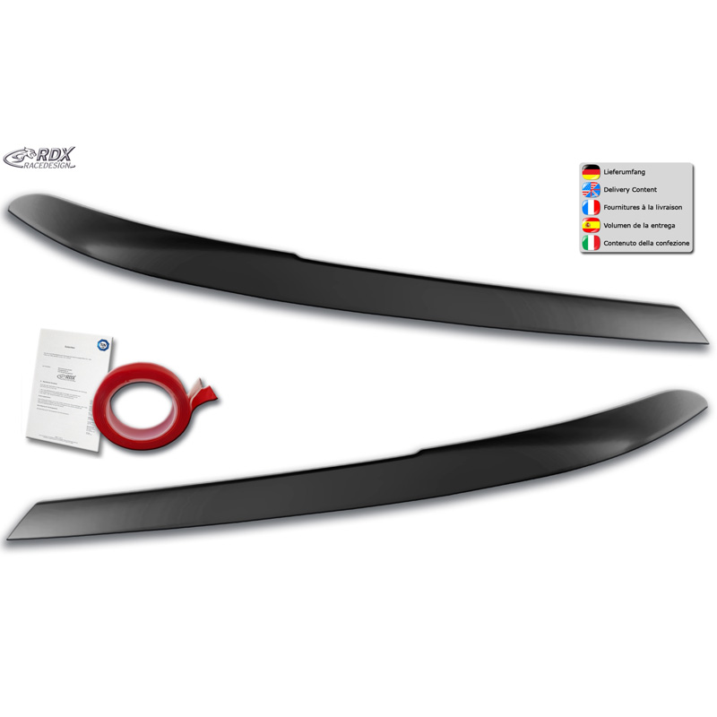 Koplampspoilers  Volkswagen Passat 3G B8 2014-2019 & 2019- (ABS)