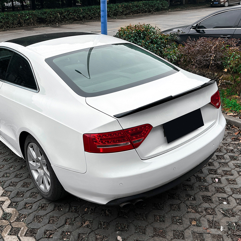 Achterspoiler  Audi A5 (8T) Coupe/Cabrio 2007-2016 (ABS Glanzend zwart)