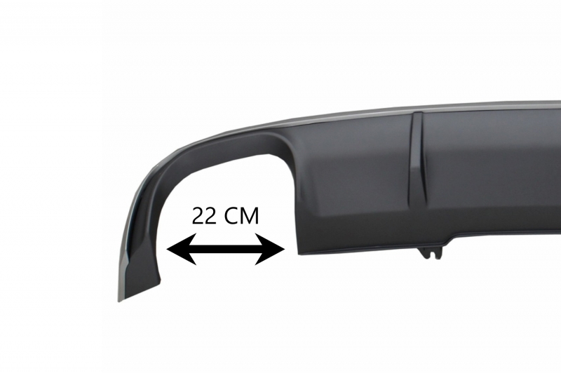 Achterbumper Diffusor Audi A4 B9 2015-2019 S4 Look