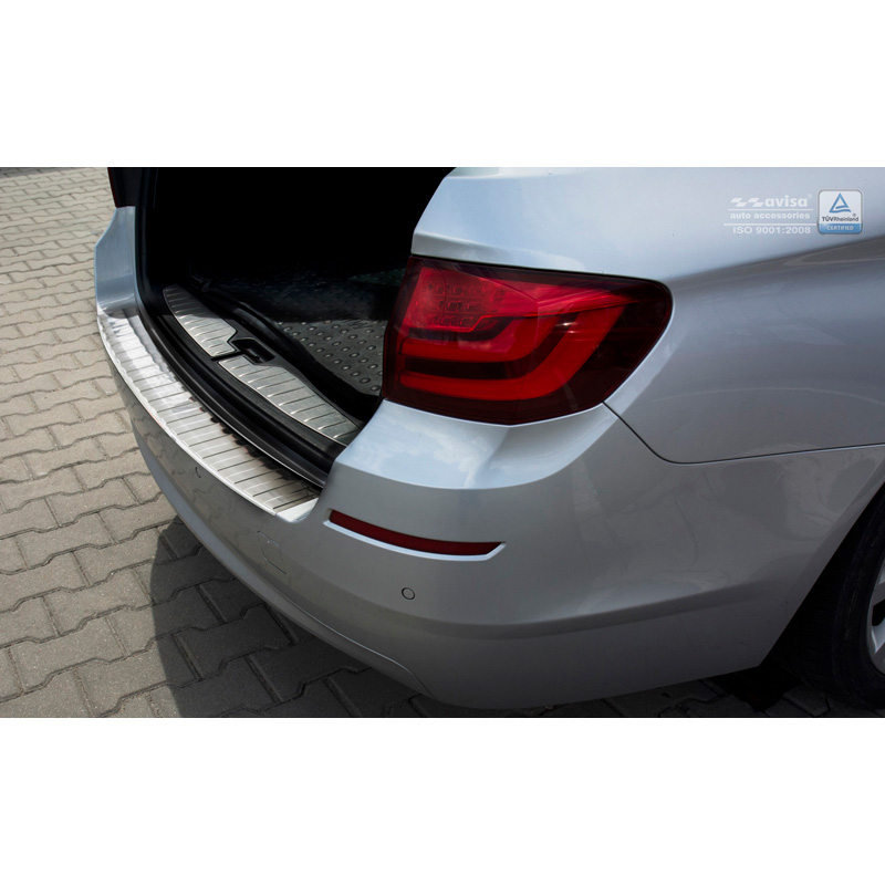 Stainless Steel Rear bumper protector  BMW 5-Series F11 Touring 2010-2017 'Ribs'