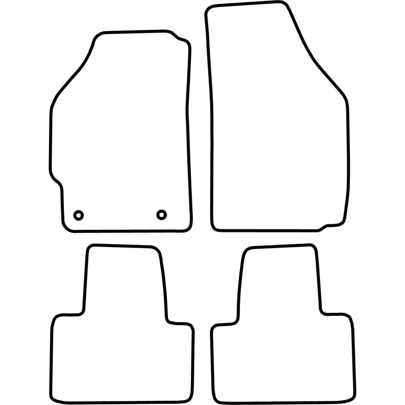 Automatten Velours  Fiat Punto 1993-1999