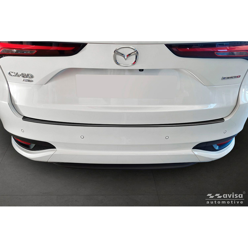 Avisa Black Stainless Steel Rear bumper protector  Mazda CX-80 (KL) 2024-