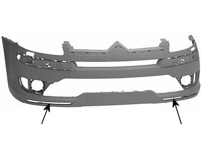 voorbumper, in primer, koplampsproeier,-09/2008 Citroen C4, 2004