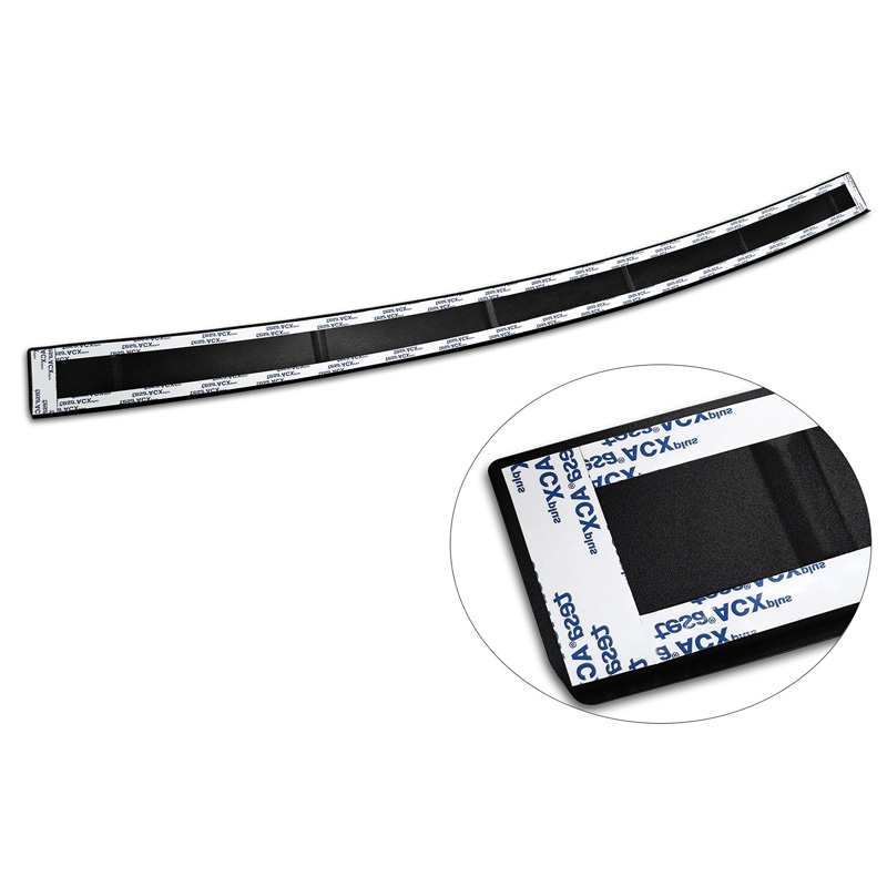 Matt Black Stainless Steel Rear bumper protector  Mercedes GLE II W167 & GLE II 53 AMG 2019-2023 'Ribs'
