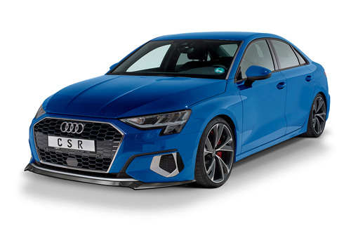 Voorspoiler Audi A3 (8Y) CSR glans Zwart