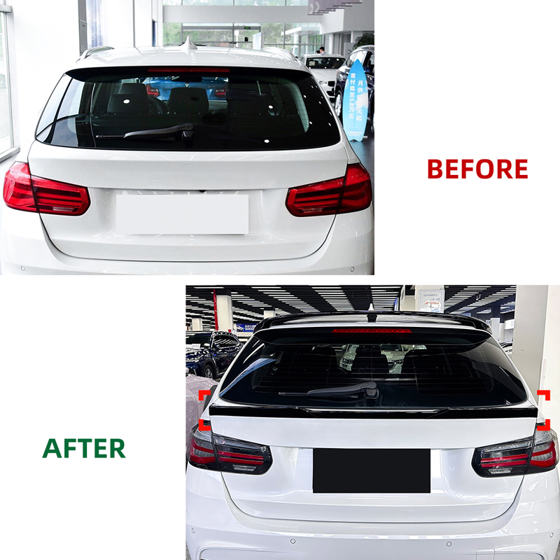Lower mid rear spoiler  BMW 3-Series F31 Touring 2012-2019 (ABS Glossy Black)
