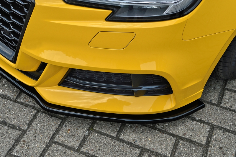 Voorspoiler Audi A3 8V S-line S3 Limousine Glans Zwart
