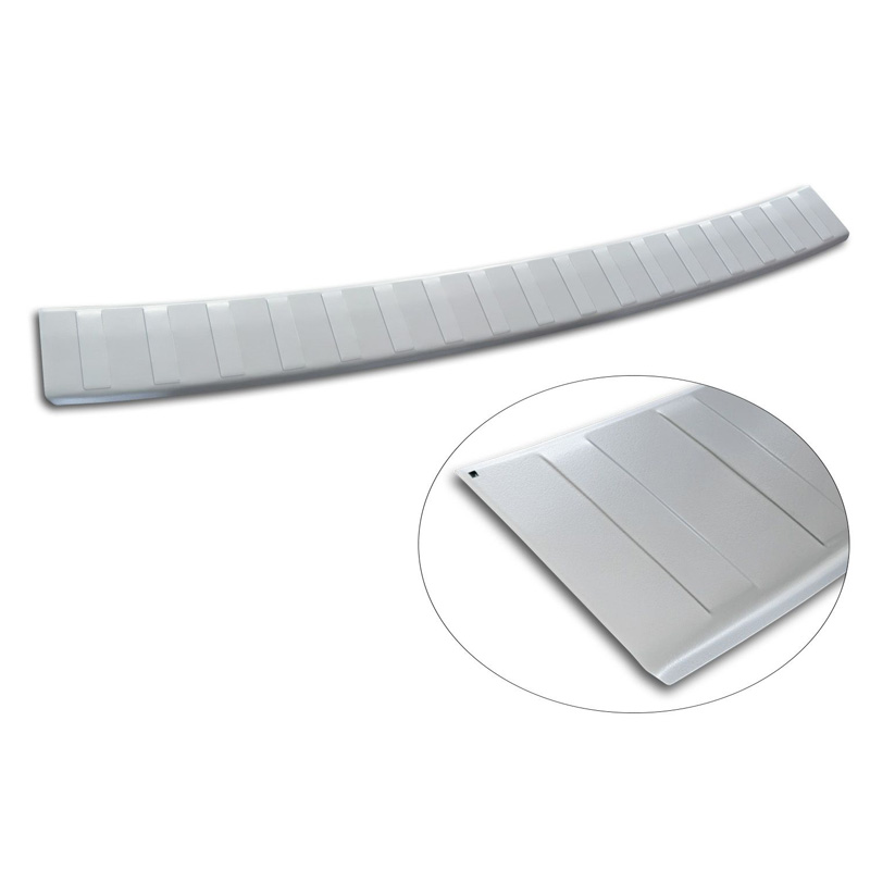Avisa Stainless Steel Powdercoated Rear bumper protector  Citroën Jumpy & Spacetourer / Peugeot Expert & Traveller / Toyota Proace 2016- / Opel Vivaro & Zafira Life 2019- (L1) 'Soft Silver'