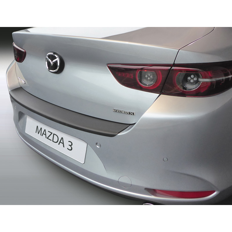 ABS Rear bumper protector  Mazda 3 (BP) Sedan 2019- Black