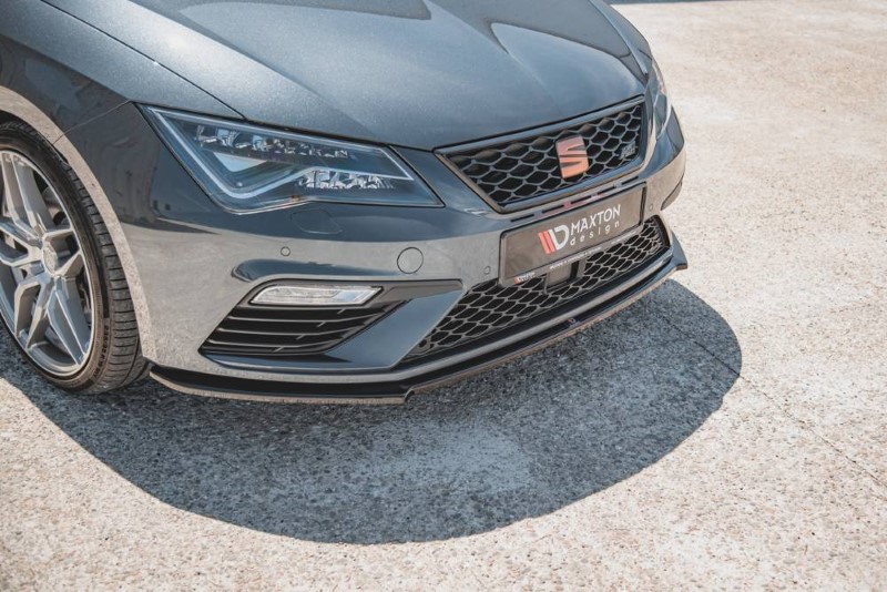Voorspoiler Seat Leon 3 Cupra/FR Facelift Glans Zwart