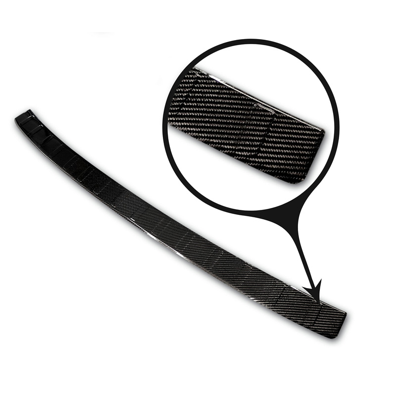 Echt 3D Carbon Achterbumperprotector  BMW X7 (G07) 2019- met M-Pakket 'Ribs'