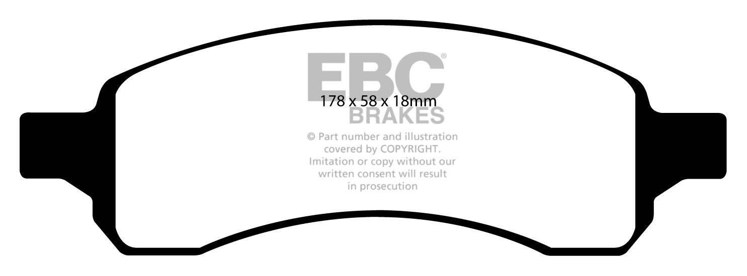 EBC Brakes CHEVROLET Trailblazer 5.3 2006-2009 Remblokken voorzi