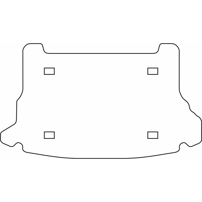 Velours Kofferbakmat  Hyundai Tucson 2004-2010