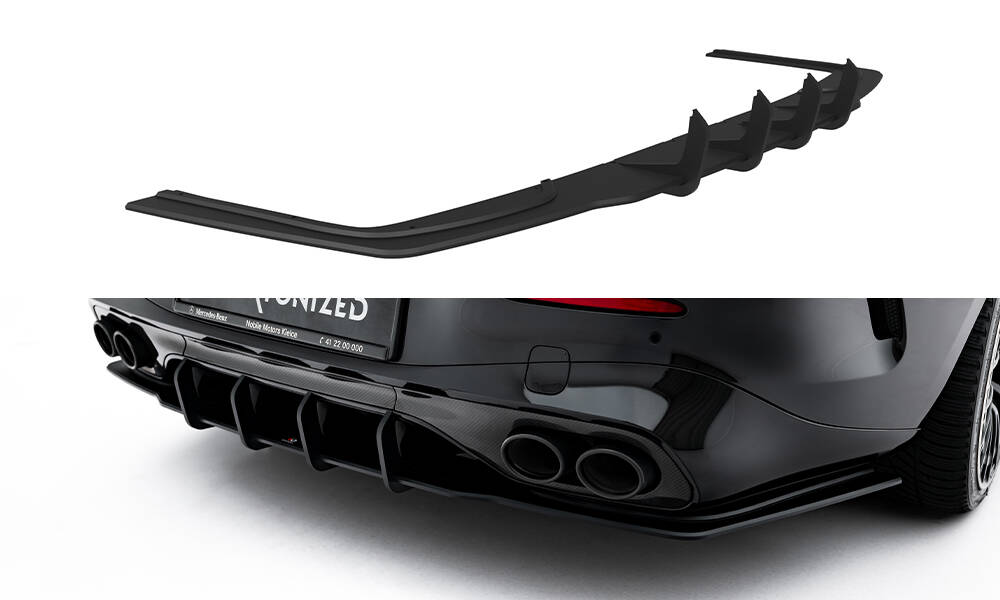 Street Pro Achter Diffuser Mercedes-AMG CLE 53 C236 Maxton Glanzend zwart