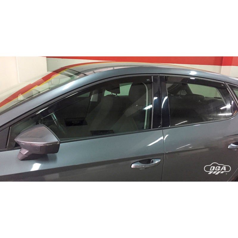 DGA Wind Deflectors Set  Seat Leon (5F) HB 5-doors 2012-2020 (4-pieces)