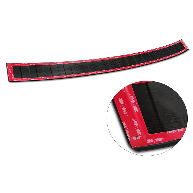 Zwart-Chroom RVS Achterbumperprotector  Volkswagen Multivan T7 2021- 'Ribs'