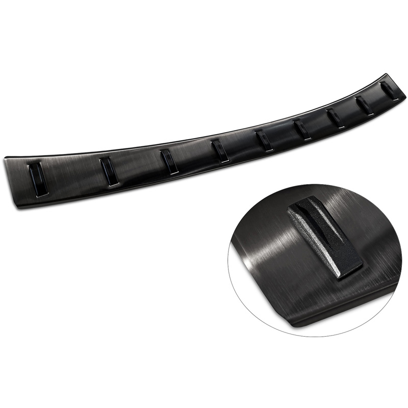 Zwart RVS Achterbumperprotector  Ford Focus IV Wagon incl. ST-Line 2018- 'STRONG EDITION'