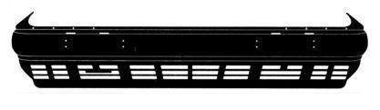 voorbumper, zwart, met versterking, 09/1989-Mercedes E klasse, W