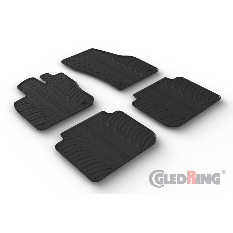 Rubbermatten  Skoda Kodiaq II (PS7) 2024- (T profiel 4-delig + montageclips)