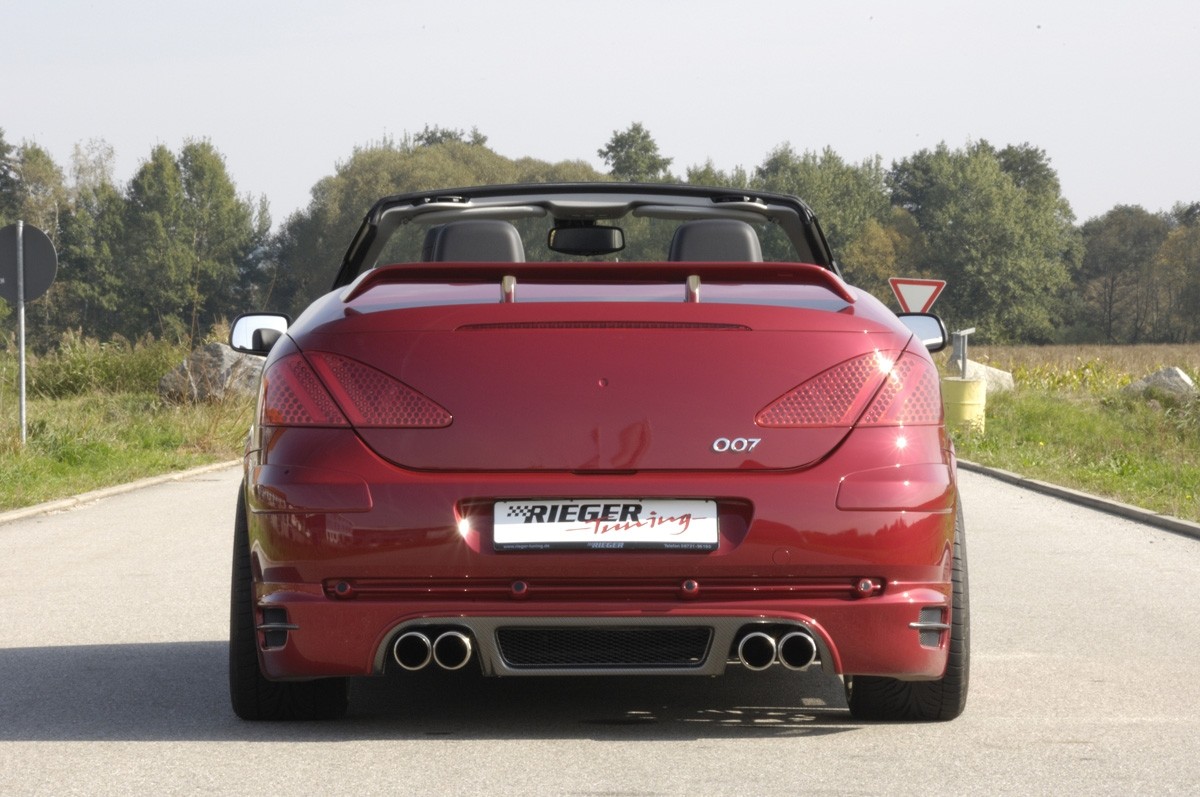 Achterbumper Diffusor Carbon diffuser-look Peugeot 307 CC Rieger