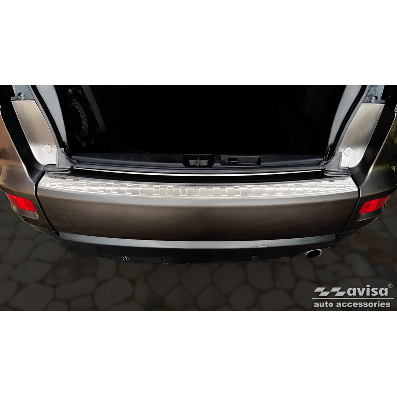 Stainless Steel Rear bumper protector  Mitsubishi Outlander II 2006-2012 / Peugeot 4007 2007-2012 / Citroën C-Crosser 2007-2012 'Ribs'