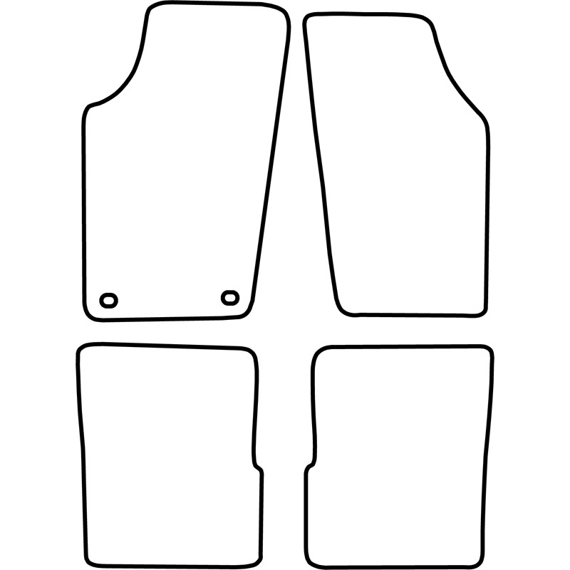 Set velour car mats  Saab 900 1978-1993