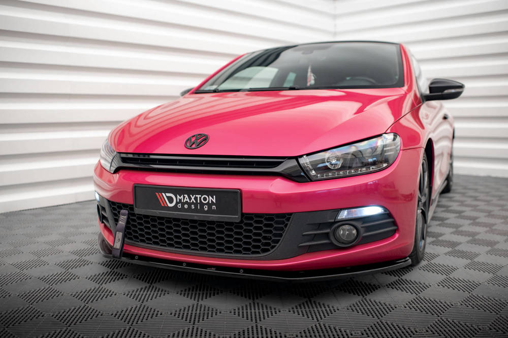 Voorspoiler V.1 Volkswagen Scirocco Maxton Glans Zwart