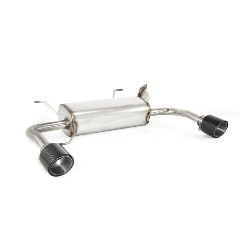 Double Stainless Steel Sport Exhaust  Suzuki Swift Sport V 1.6 16v 100kW 2012-2017 100mm Carbon