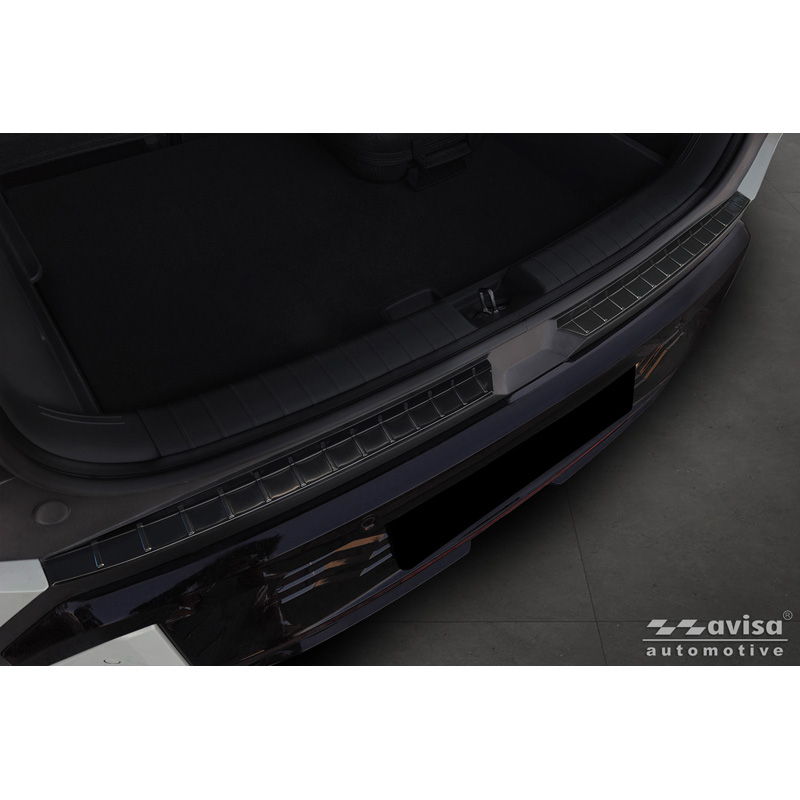 Avisa Stainless Steel Rear Bumper Protector  KIA EV3 GT 2024- - Black - 2-pieces
