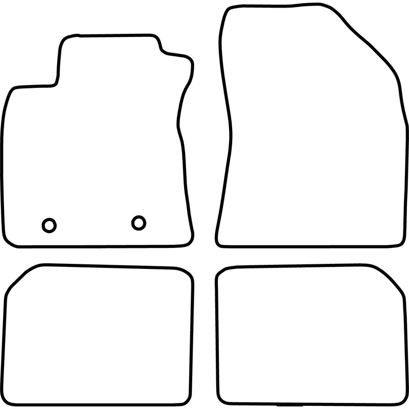 Set velour car mats  Toyota Avensis 2011-