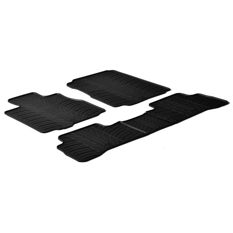 Rubber car mats set  Honda CR-V 2007-2012 (T profile 5-pieces)
