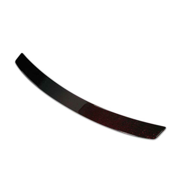 Carbon Rear bumper protector  Mercedes CLS (C218) 2014-2018 Red-Black Carbon