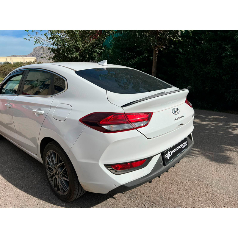 Trunk spoiler lip  Hyundai i30 III Fastback incl. N-Line 2017- (ABS Gloss black)