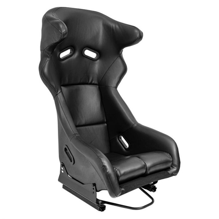 Sport seat 'FS' - Black Synthetic leather - Non-reclinable fibreglass back-rest - incl. slides