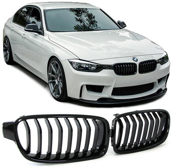 Grill Nieren BMW 3 Serie F30/F31 Zwart Glans