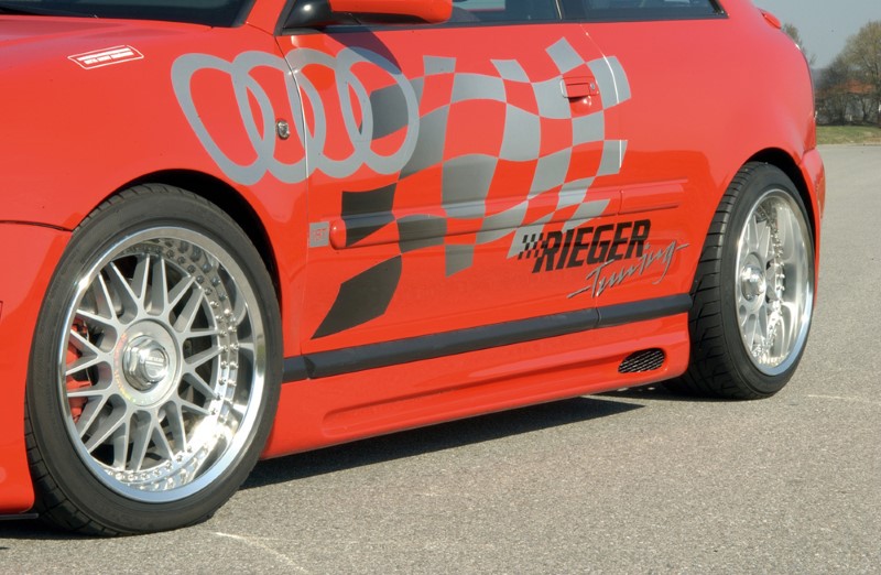 Sideskirts Audi A3 8L ABS Carbon-look Rieger