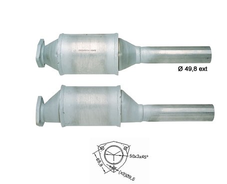 VW JETTA 1.6 1588 cc 51 Kw / 70 cv PN Magnaflow CAT Bouwjaar: 8/