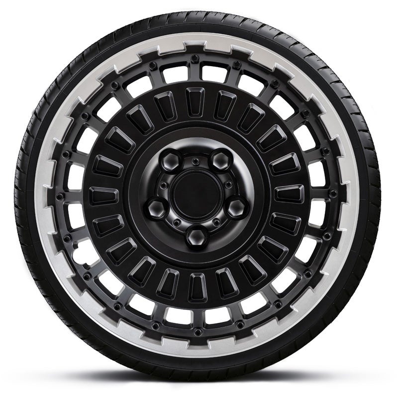 Set of 4 wheel covers Avus-VAN 16-inch silver/black (spherical)