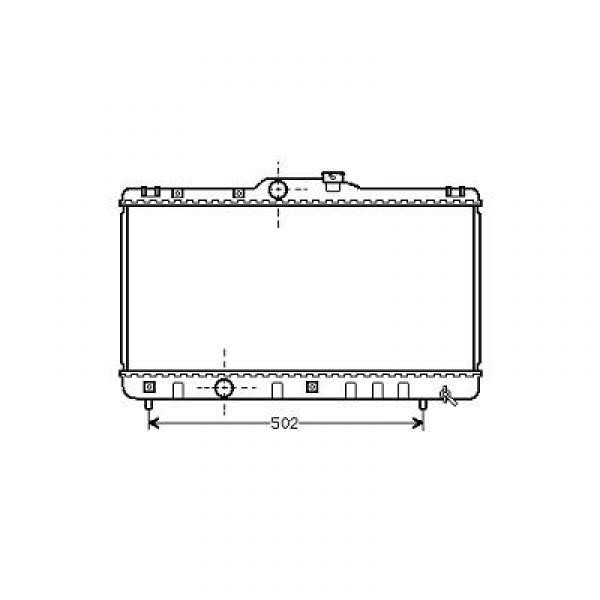 Radiator COROLLA 92-02 350x638x16 1.3/1.6 -/+AC 507594