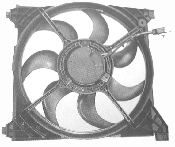 Radiator FAN COMPLEET SONATA 99-05 -AC