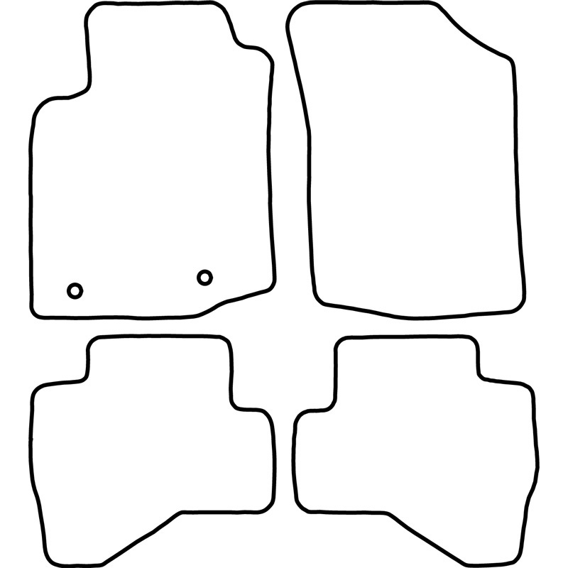 Set velour car mats  Toyota Aygo 2014-