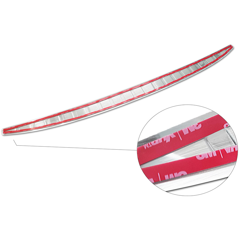 Stainless Steel Rear bumper protector  Toyota Camry (V7) 2017-2021 & FL 2021-2024 / Toyota Camry (XV80) 2024- 'Ribs'