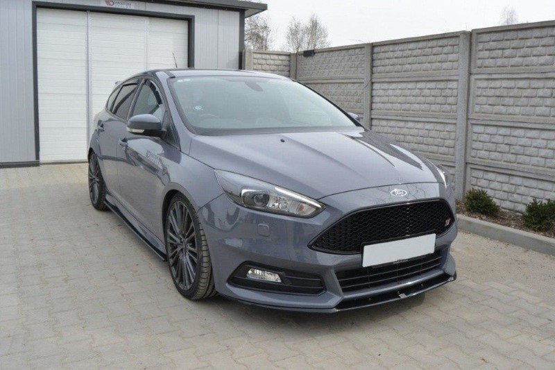 Voorspoiler Ford Focus ST Mk3 FL (Cupra) Glanzend Zwart