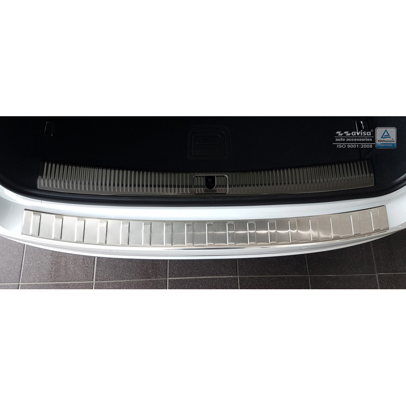 Stainless Steel Rear bumper protector  Audi A4 B9 Avant 2015-2019 & Facelift 2019- 'Ribs' (incl. S4 Avant)